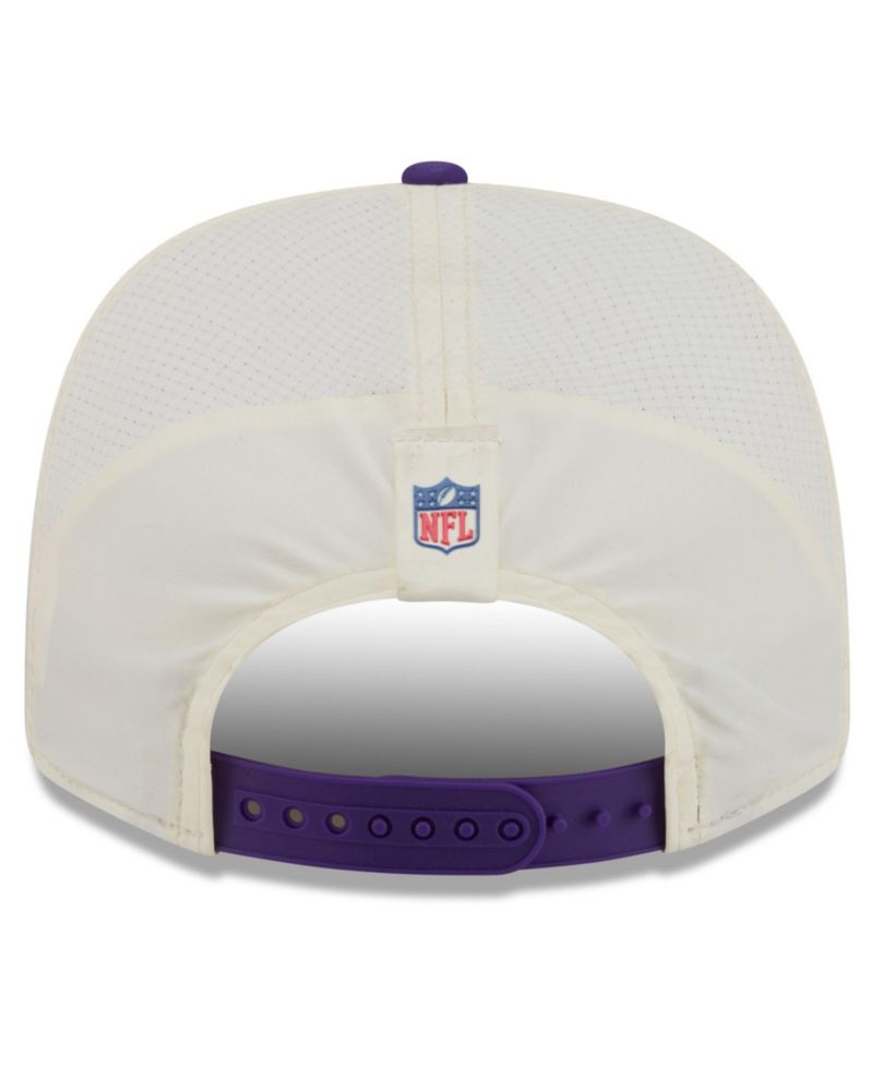 Men's Cream/Purple Minnesota Vikings 2026 NFL Training Camp 9SEVENTY Adjustable Hat