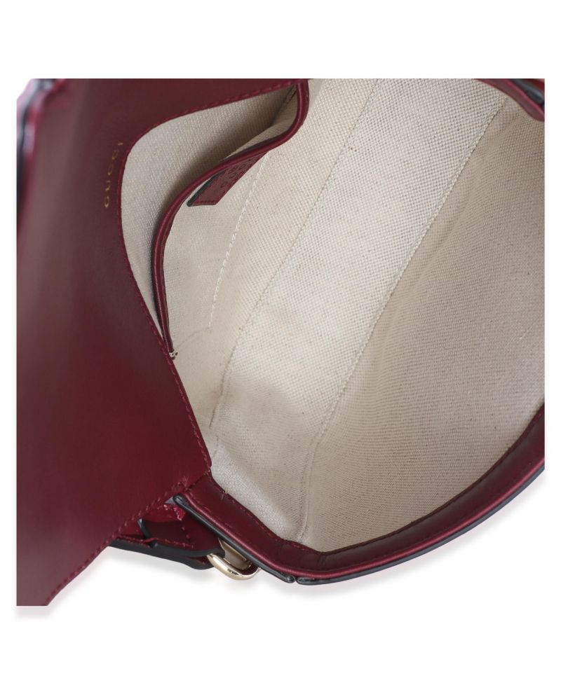 Red Soft Calfskin Horsebit 1955 Small Shoulder Bag