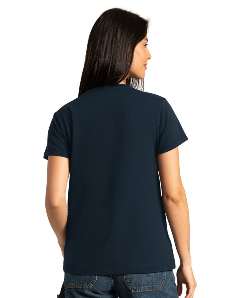 Women's Navy/Ash Houston Texans Short Sleeve Long Sleeve T-Shirt Combo Pack