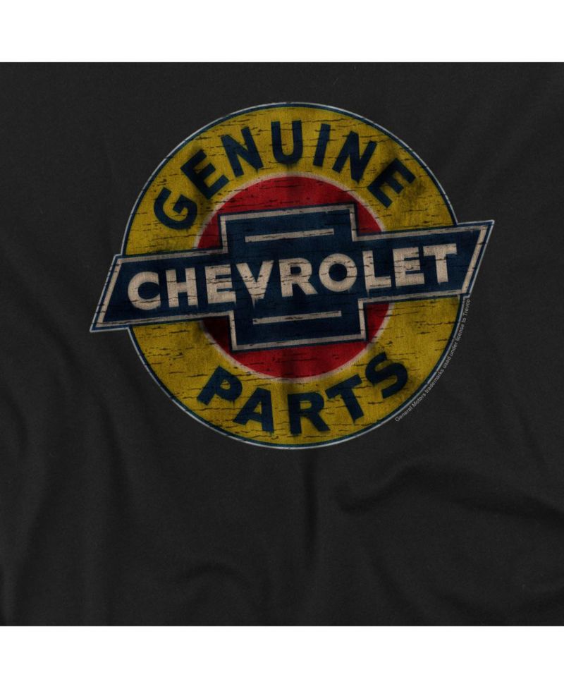 Big & Tall Chevrolet Genuine Chevy Parts Distressed Sign T-Shirt