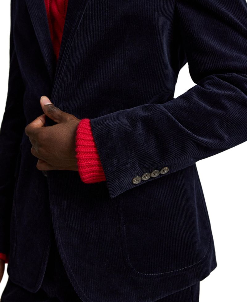 Men's Polo Modern Stretch Corduroy Suit Jacket