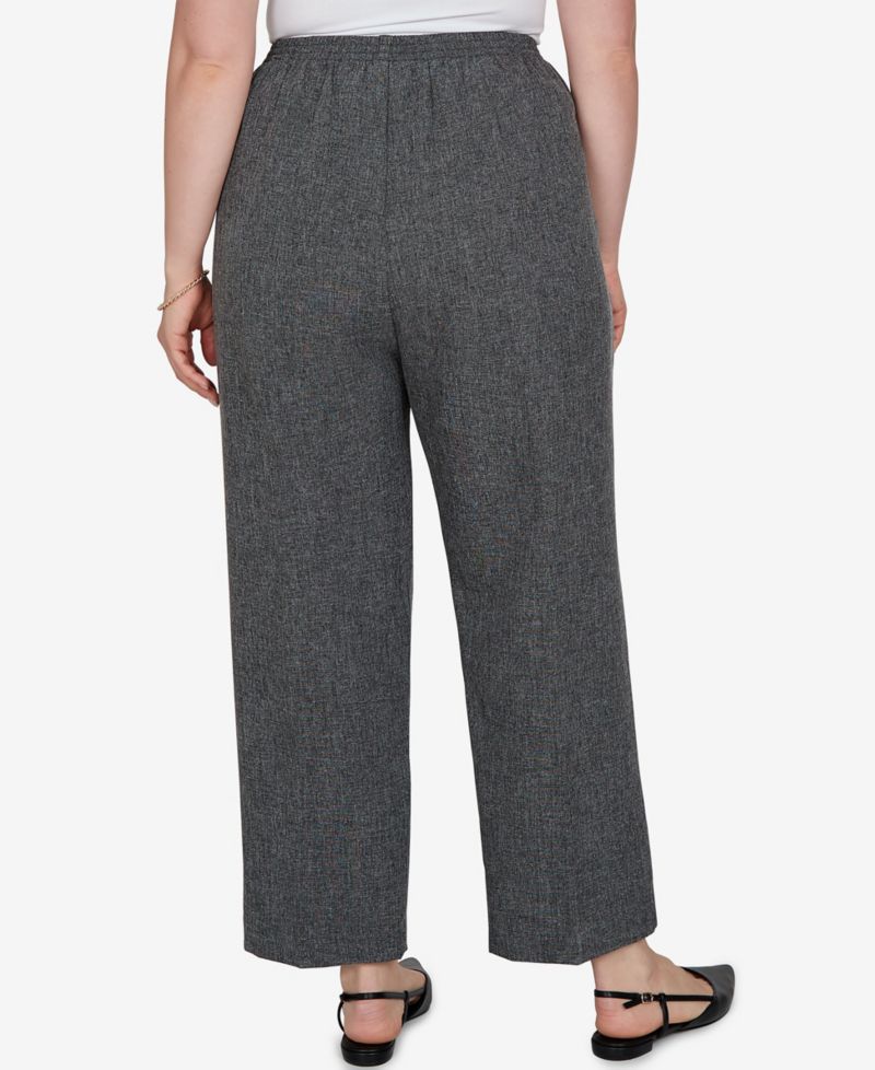 Plus Size Pull-On Straight Pants