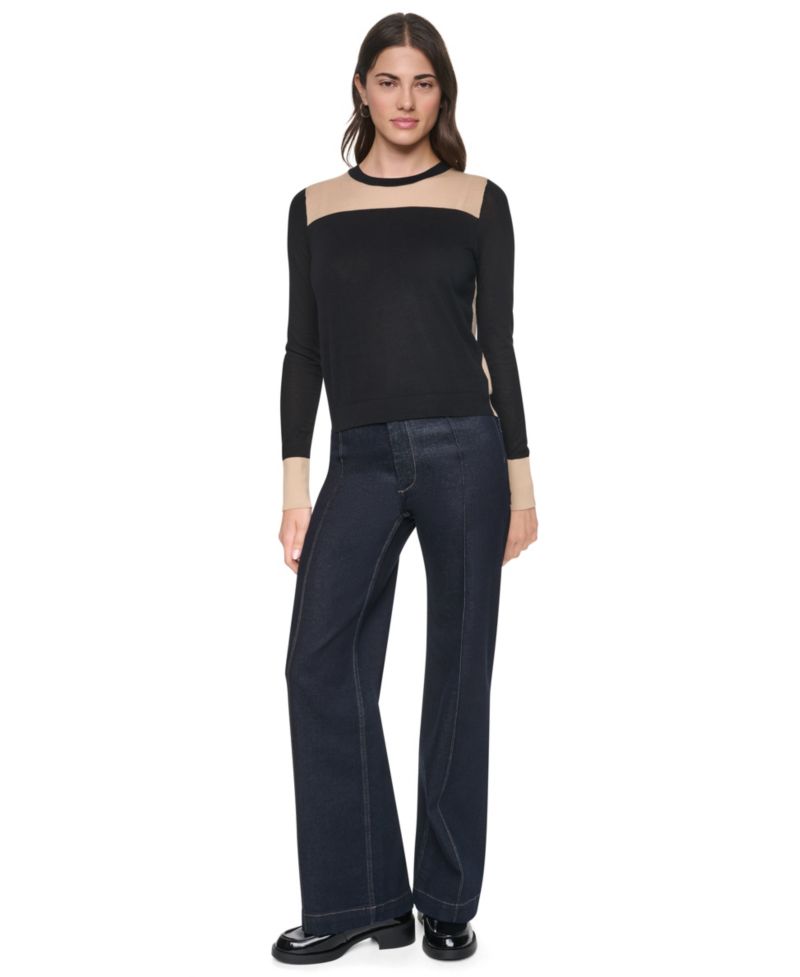 Women's Crewneck Long-Sleeve Ultralight Cotton Sweater