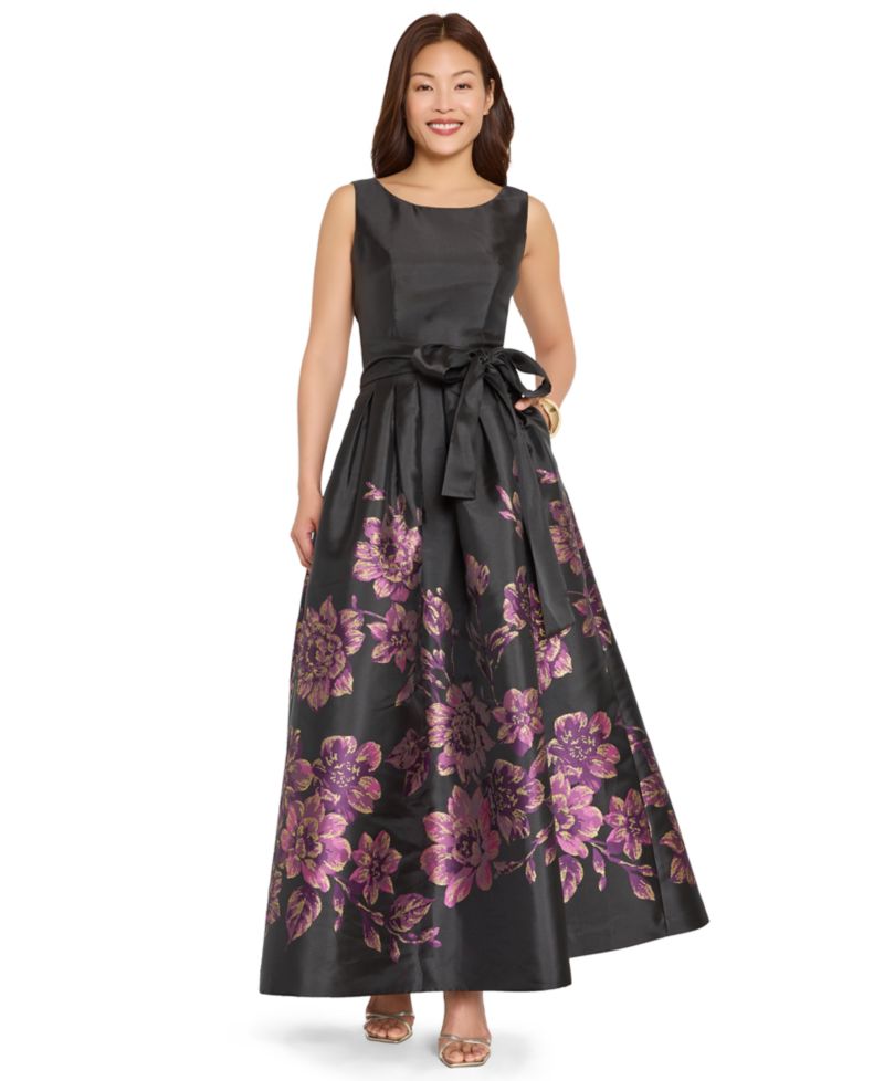 Women's Floral Sleeveless Gown