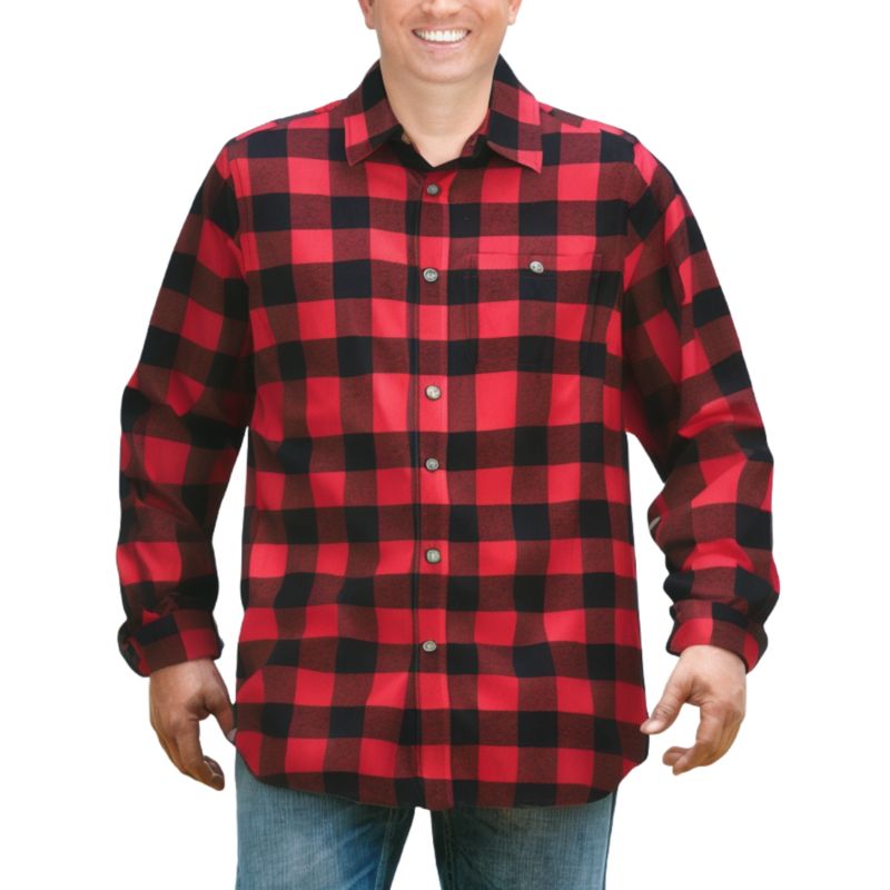 Tall by KingSize by KingSize Flannel Shirt