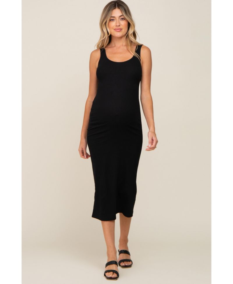 Women's Ribbed Basic Maxi Dress