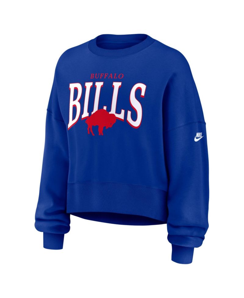 Women's Royal Buffalo Bills Oversized Phoenix Fleece Sweatshirt