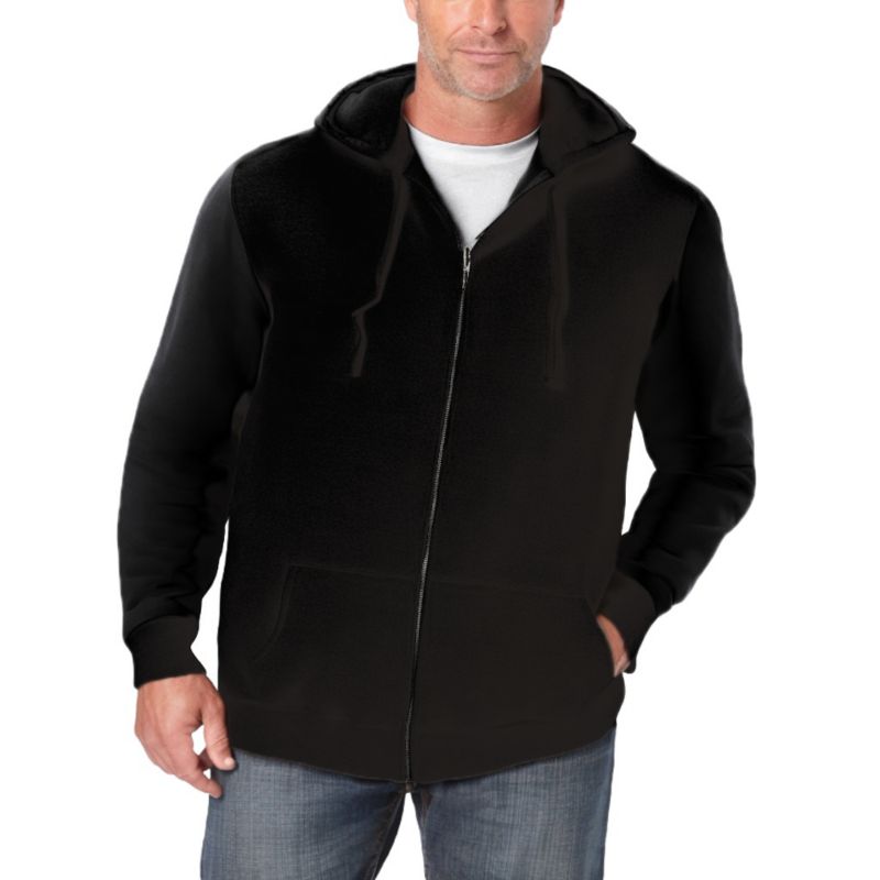 Big & Tall Longer-length Fleece Full Zip Hoodie