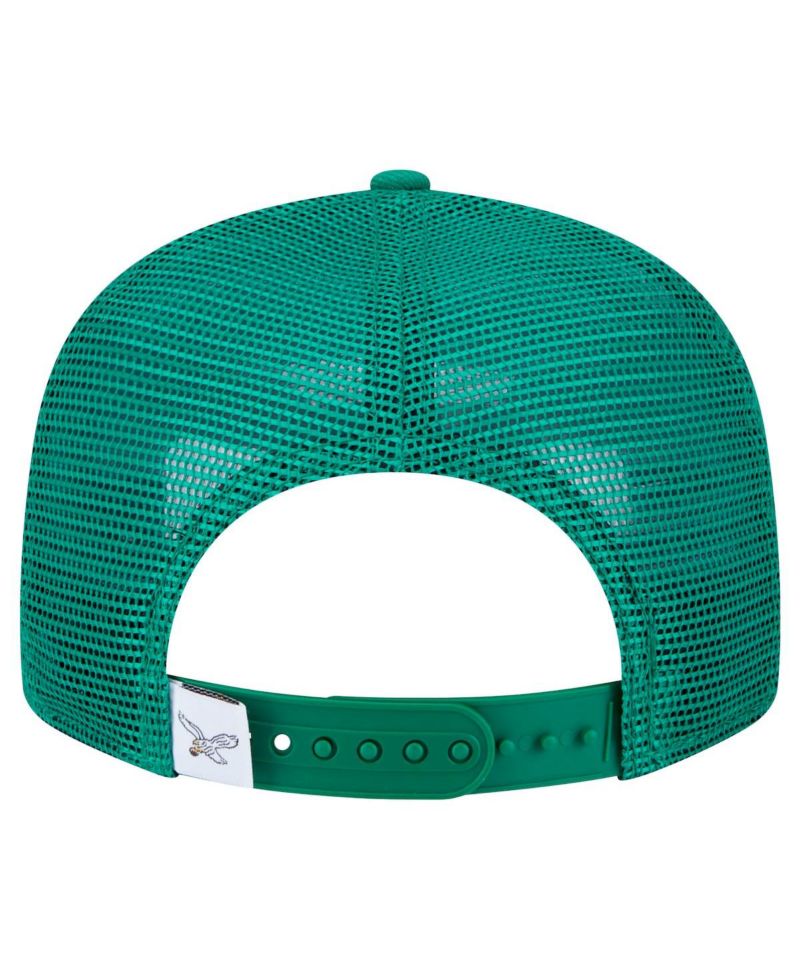 Big Boys and Girls Kelly Green Philadelphia Eagles Main Trucker Snapback Hat