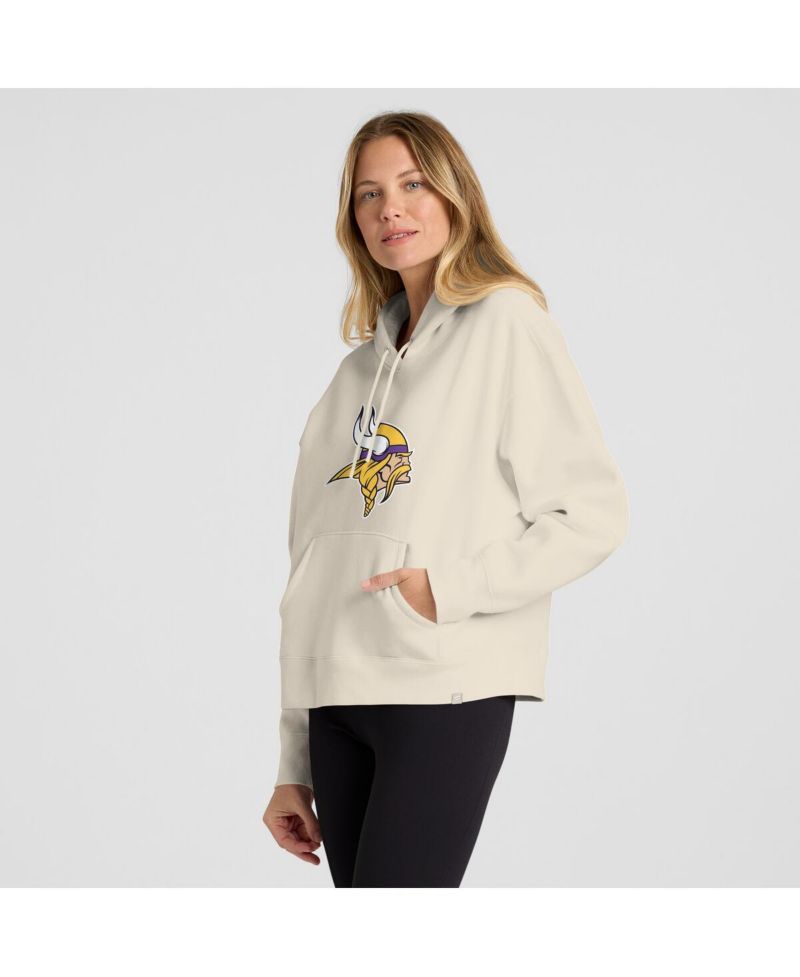 Women's Cream Minnesota Vikings Dove Legacy Pullover Hoodie