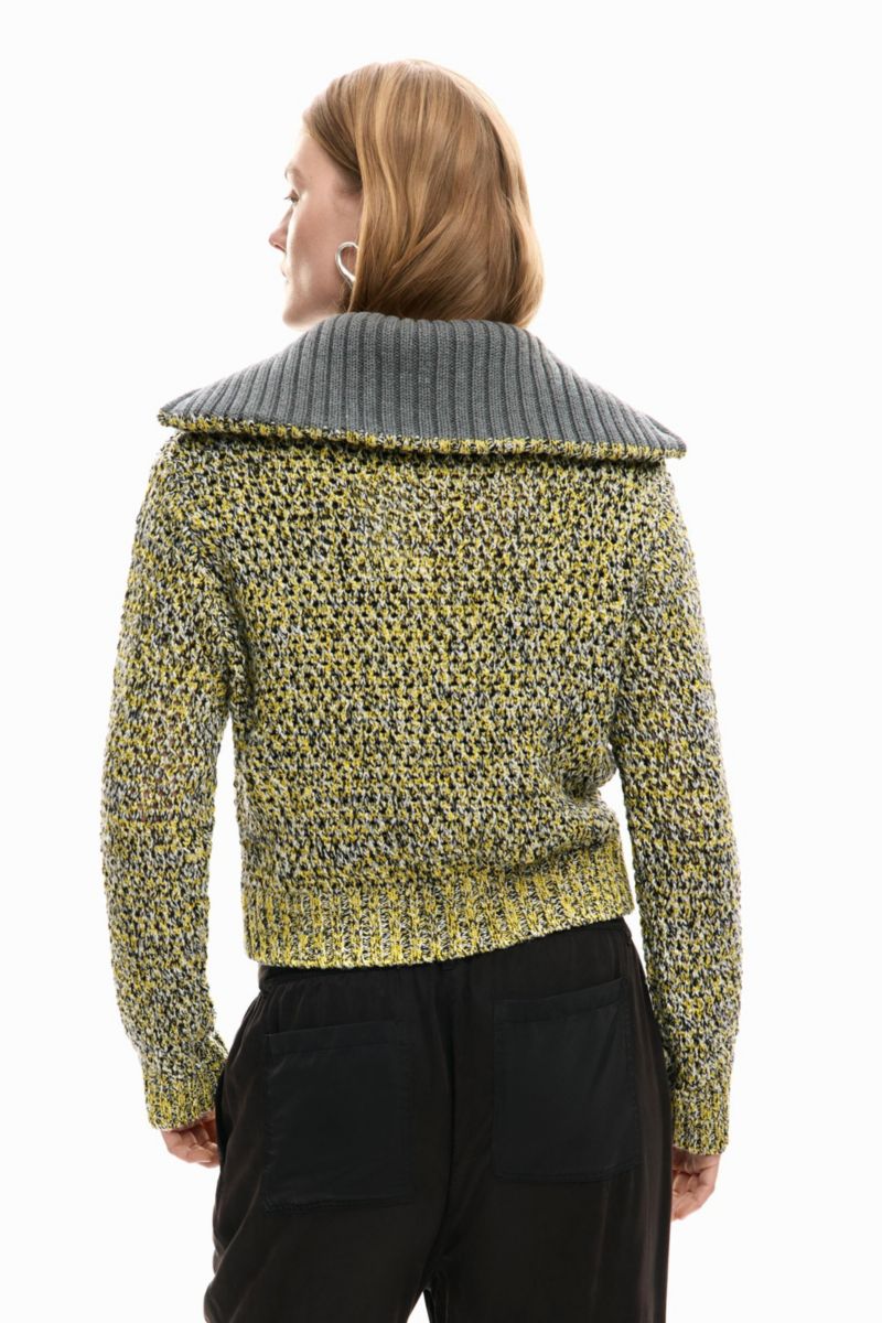Women's Zipper Knit Sweater
