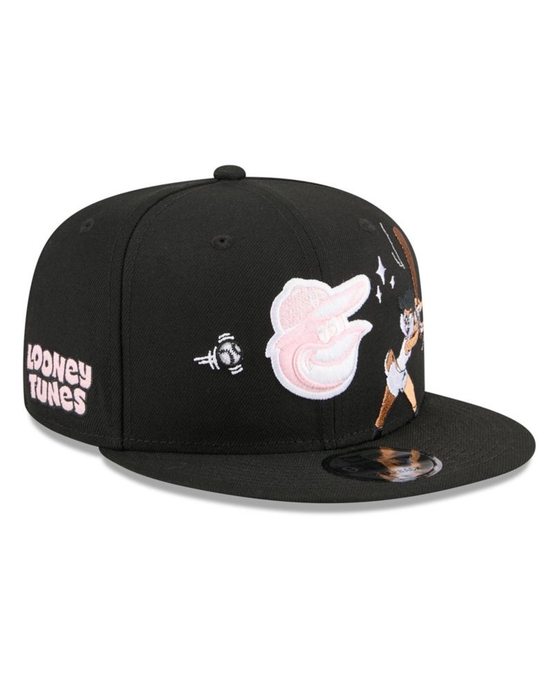 Men's Black Baltimore Orioles Looney Tunes Lola Bunny 9FIFTY Snapback Hat