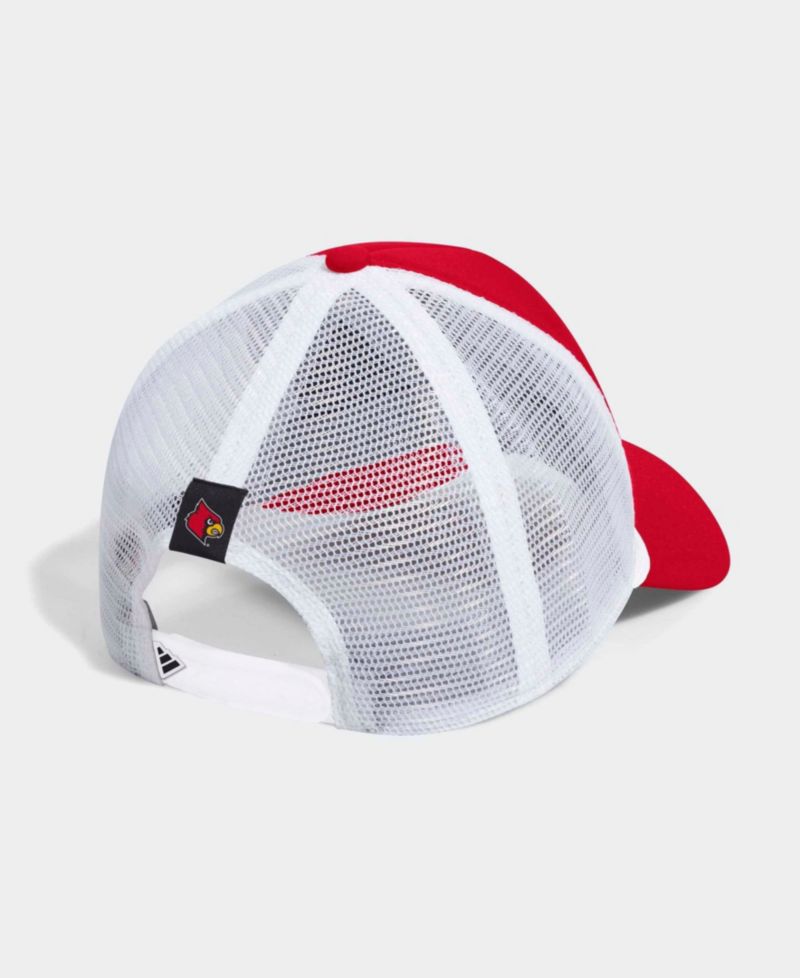 Men's Red/White Louisville Cardinals Foam Front Trucker Adjustable Hat