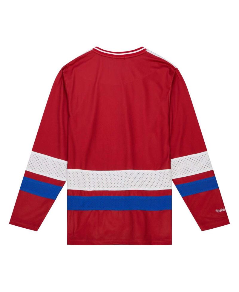 Women's Red Buffalo Bills Big Face 7.0 Long Sleeve Jersey T-Shirt