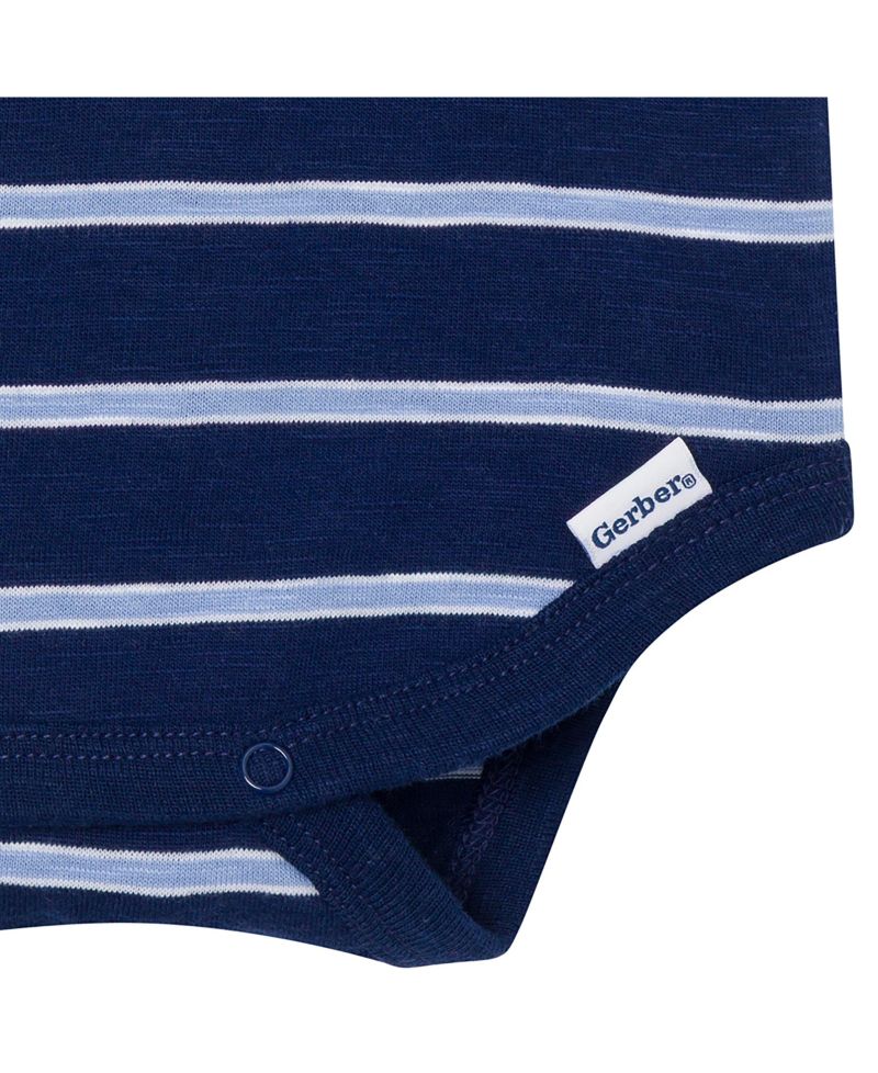 Baby Boys'(0-3 M to 18 M ) Polo Bodysuit, Stripes