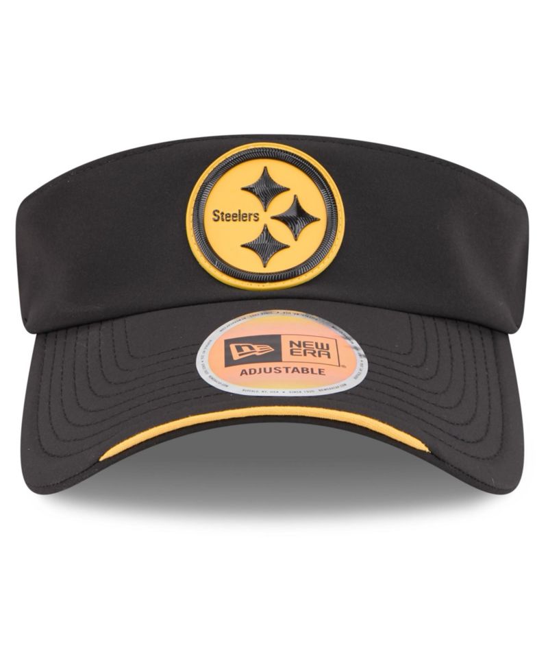 Men's Black Pittsburgh Steelers 2026 Sideline Adjustable Visor Hat