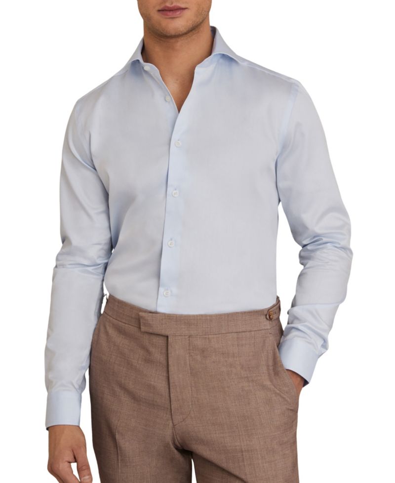 Men's Storm Regular-Fit Cotton-Twill Two-Fold Shirt