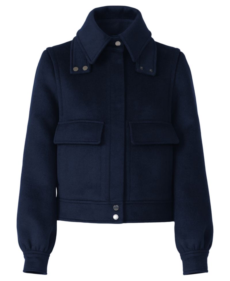 Women's Gene Wool-Blend Bomber Short Coat