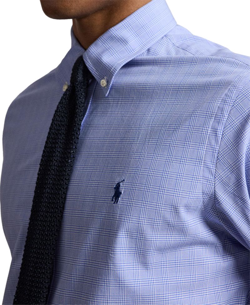 Men's Checked Stretch Poplin Shirt
