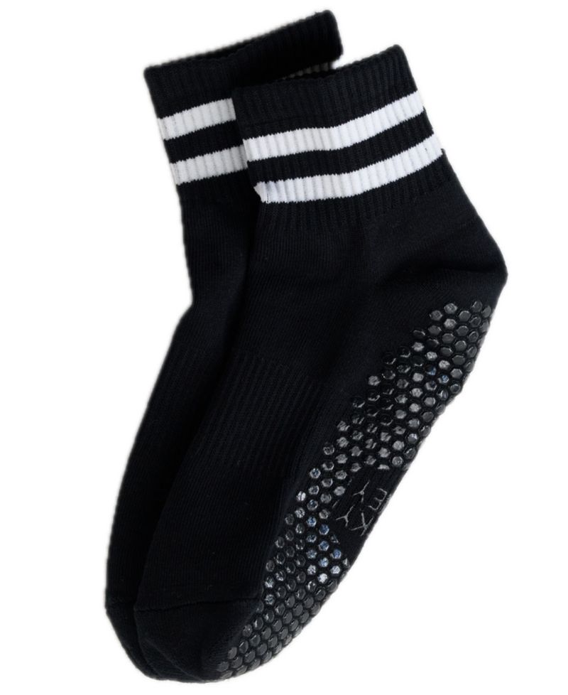 Lucky Honey Women's Athletic Stripe Boyfriend Quarter Socks