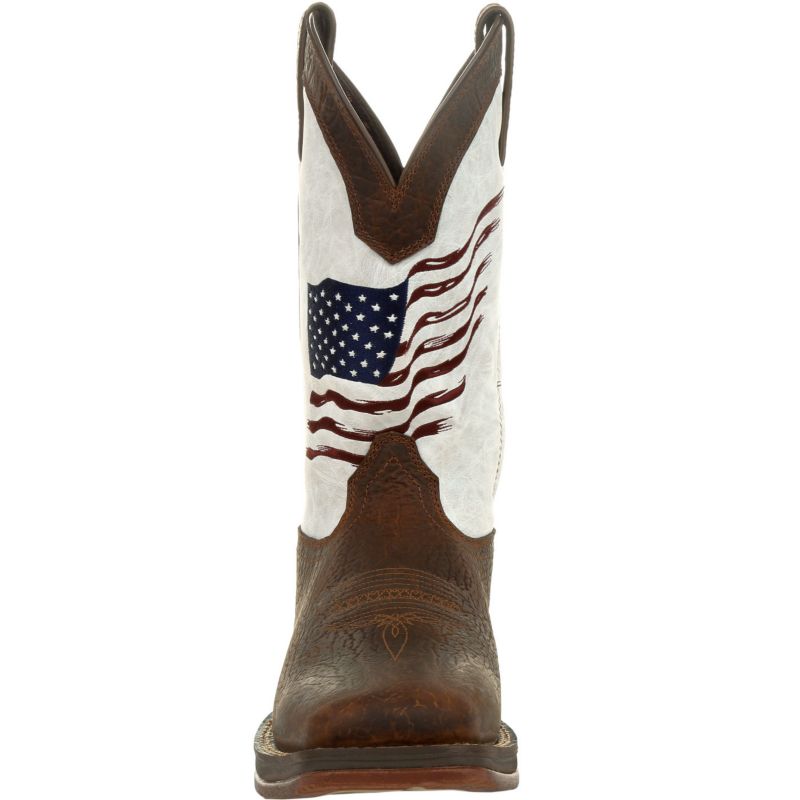 Men's Rebel by Distressed Flag Embroidery Western Boot