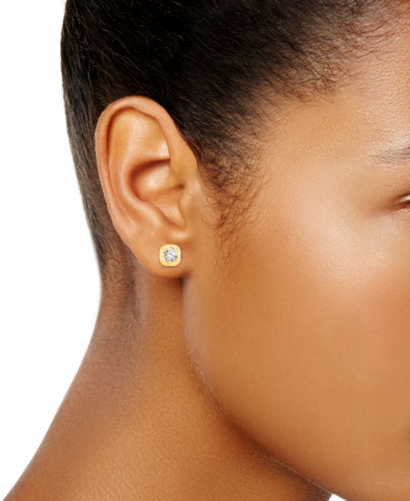 Diamond Love Knot Stud Earrings (1/2 ct. t.w) in 14k Gold