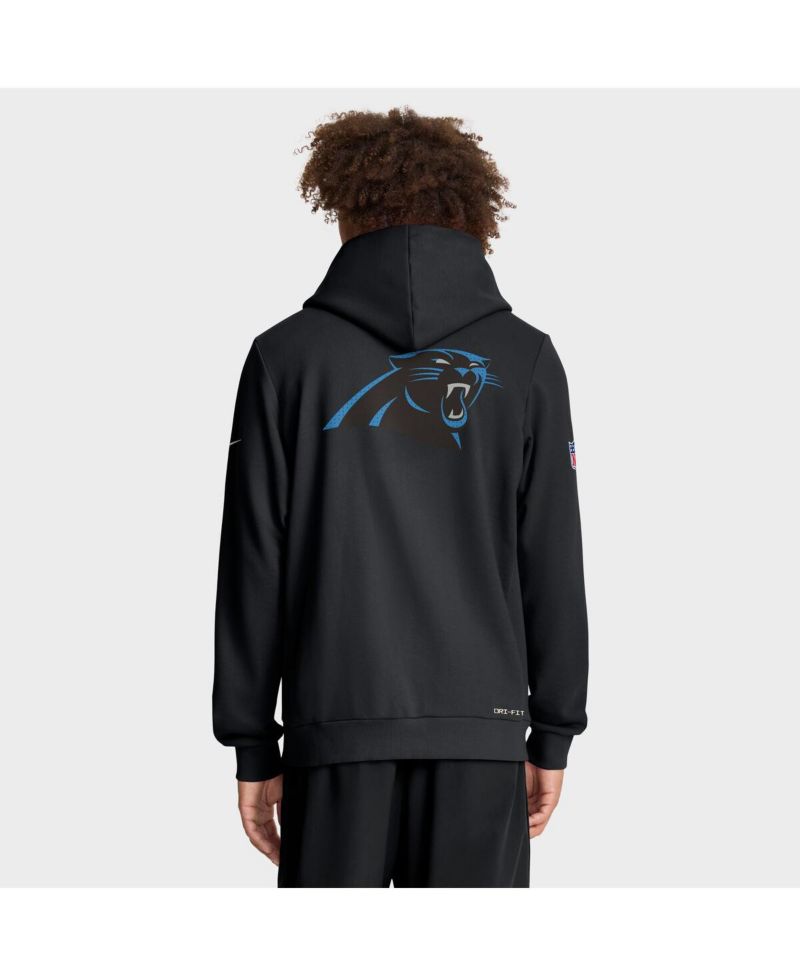 Men's Black Carolina Panthers Sideline Standard Issue Utility Player Dri-FIT Full-Zip Hoodie