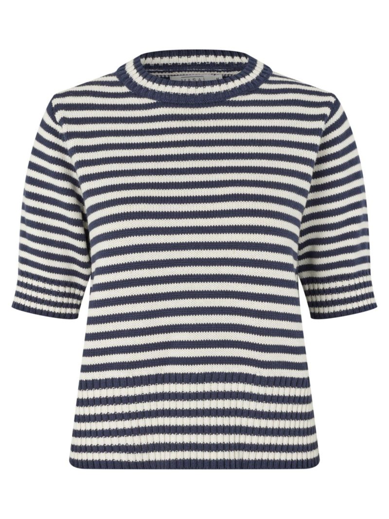 Women's MaFaeleen Striped Short Sleeve Sweater