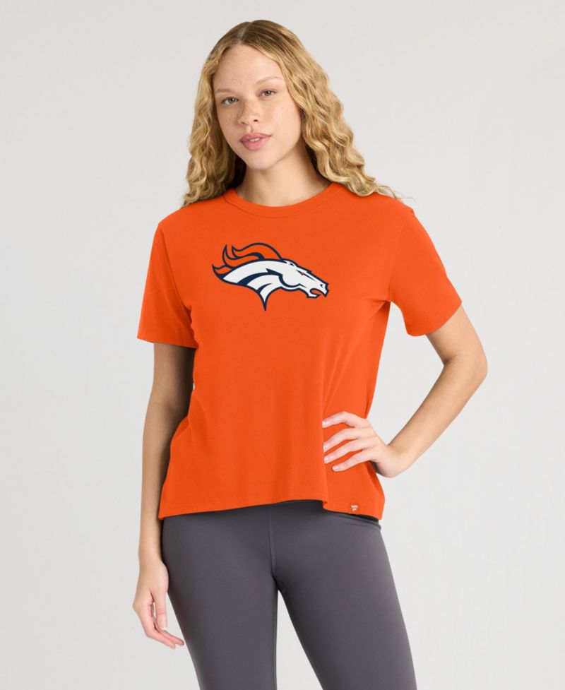 Women's Denver Broncos Essential Legacy Relaxed-Fit Screen-Print Graphics T-Shirt