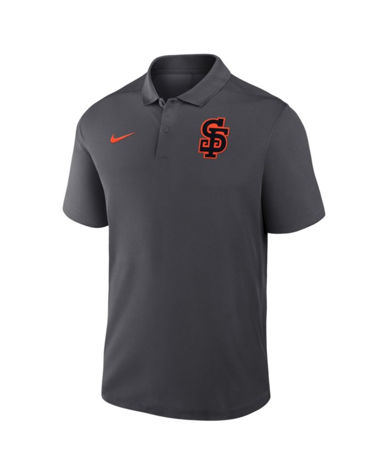Men's Anthracite San Francisco Giants Alternate Victory Dri-FIT Polo Shirt