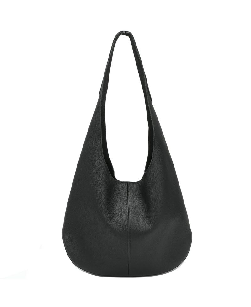 Arc Leather Crescent Hobo Bag Soft Pebbled Shoulder Bag Casual Slouchy Handbag