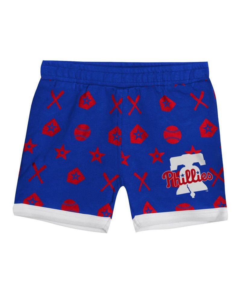 Baby Boys and Girls 2-Piece Blue Philadelphia Phillies On Deck Diaper Cover Set