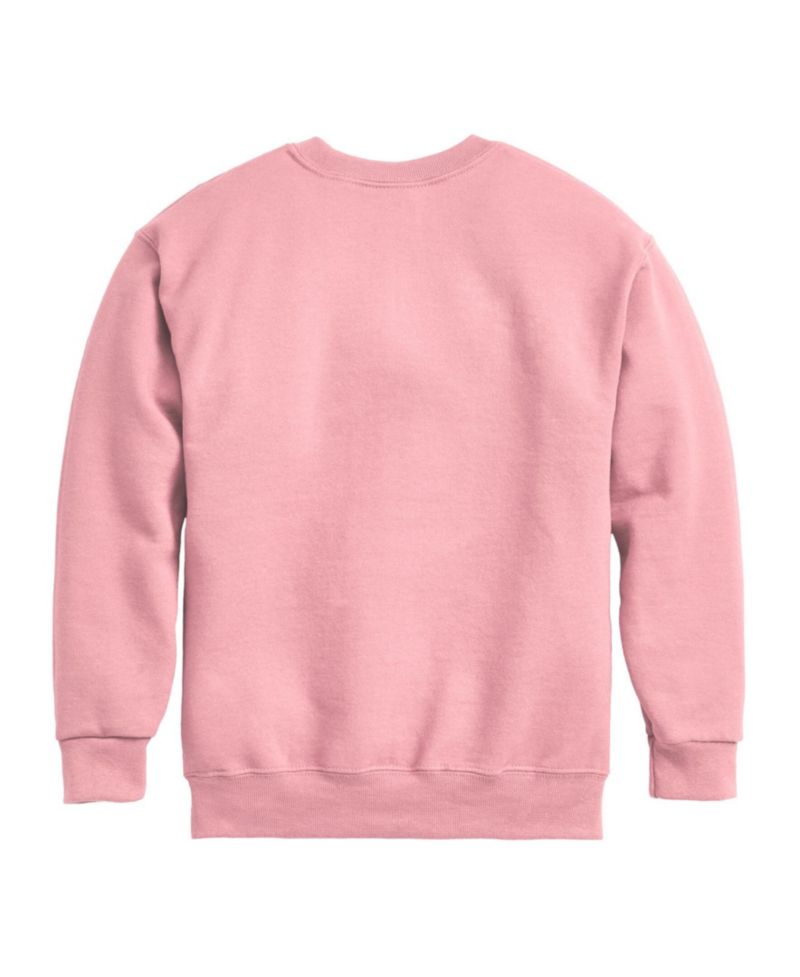 Big Girls Lucky Vibes Graphic Crew Fleece T-Shirt