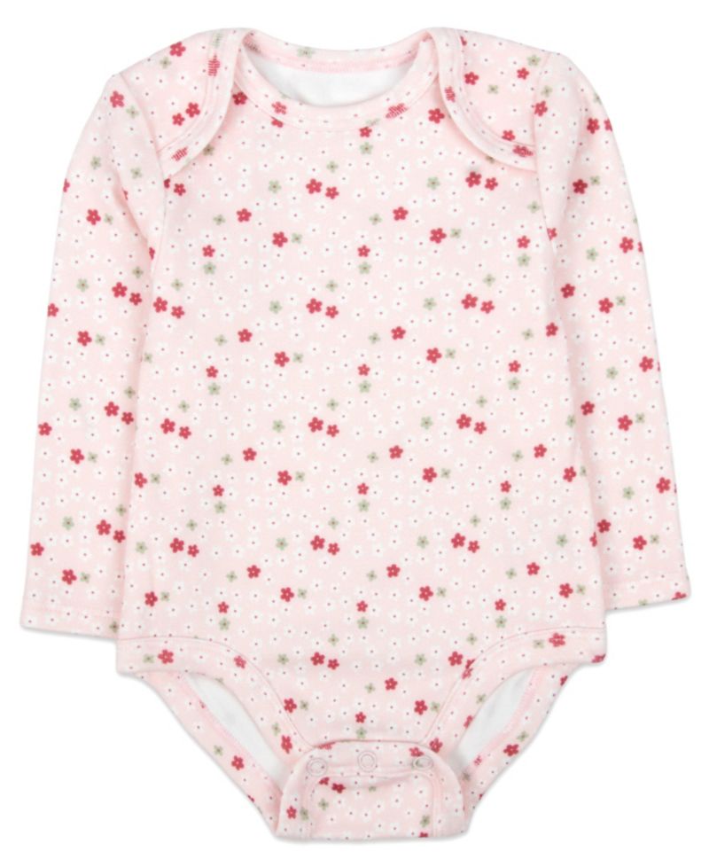 Baby Girls' Daddy's Girl Crewneck Snap-Closure Long-Sleeve Bodysuits, 3-Piece Set