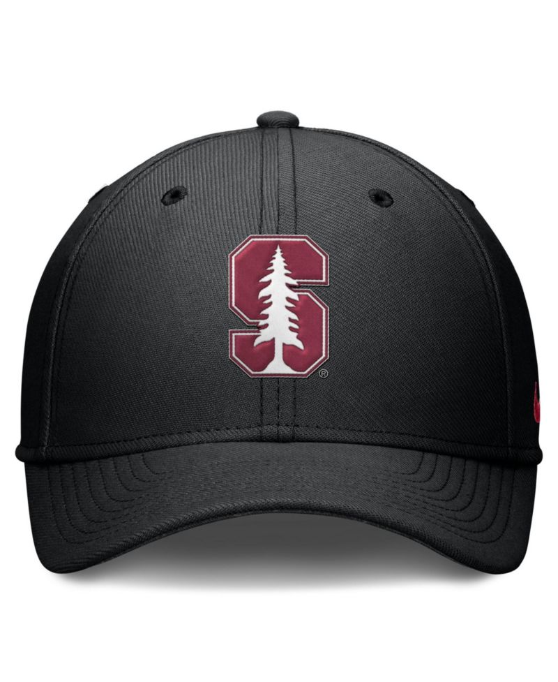 Men's Black Stanford Cardinal Rise SwooshFlex Dri-FIT Hat