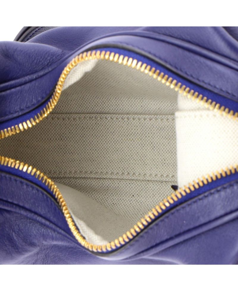 Small Attache Shoulder Bag Leather