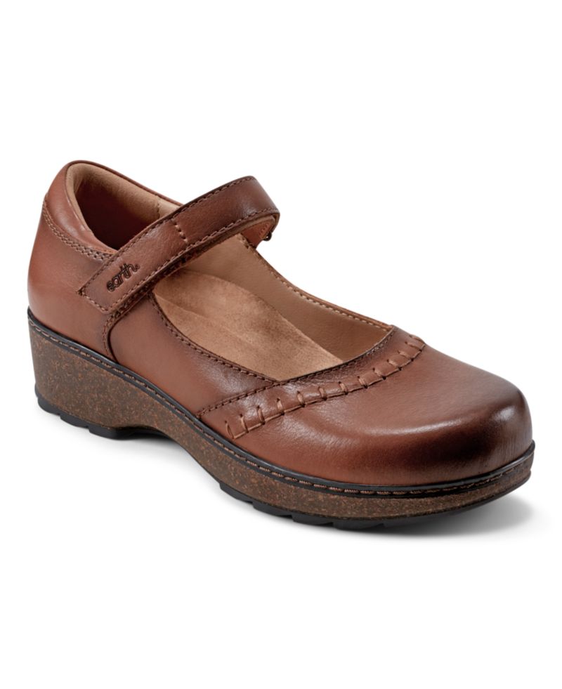 Women's Kalece Leather Stitched Mary Jane Flats