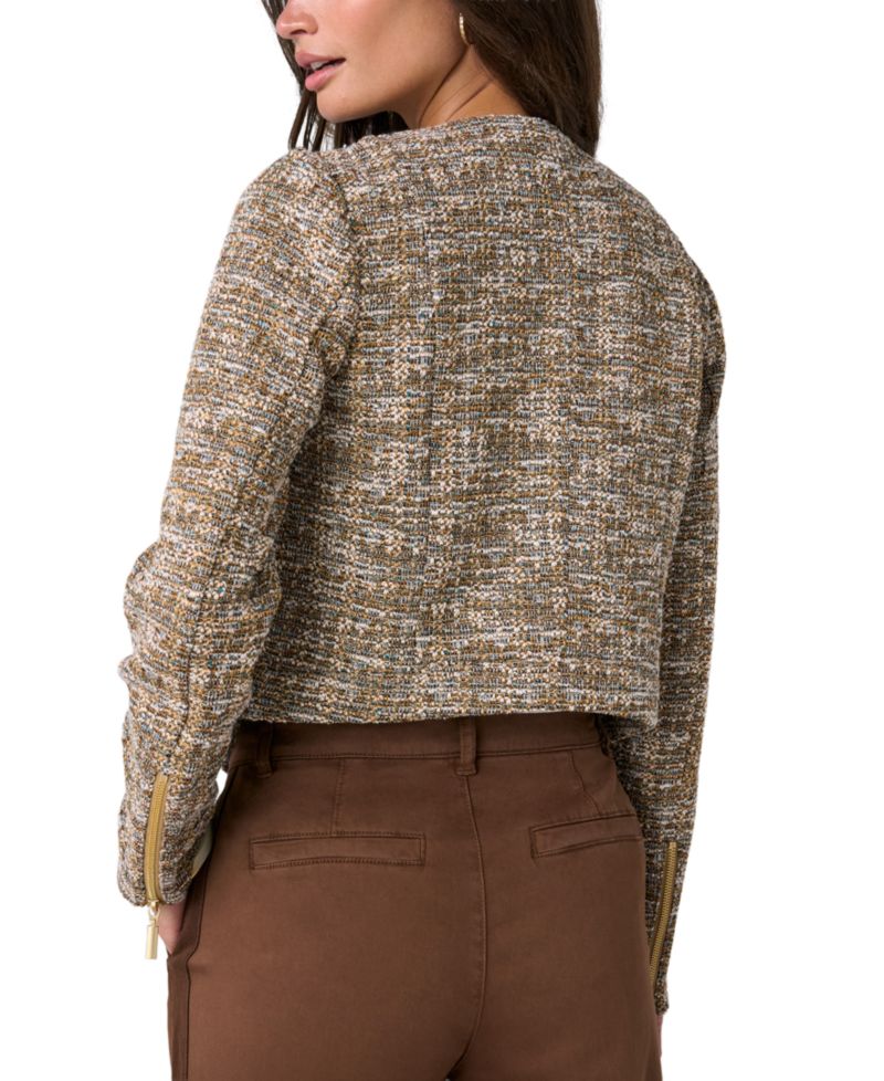 Women's Notch Lapel Moto Jacket