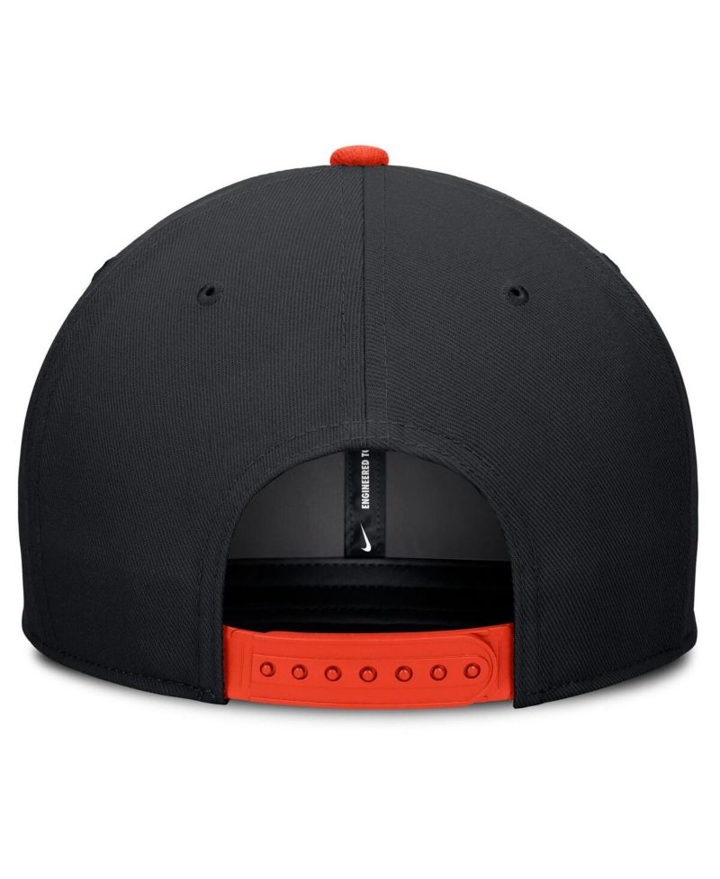 Men's Black/Orange San Francisco Giants Pro Performance Snapback Hat