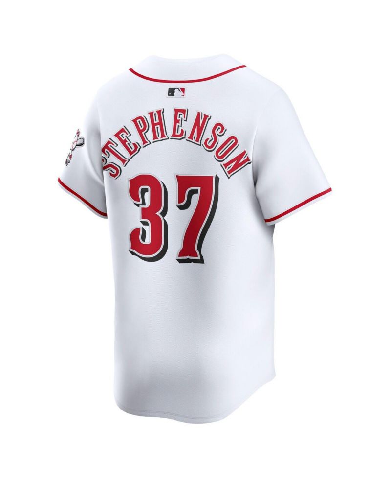 Men's Tyler Stephenson White Cincinnati Reds Home Limited Player Jersey