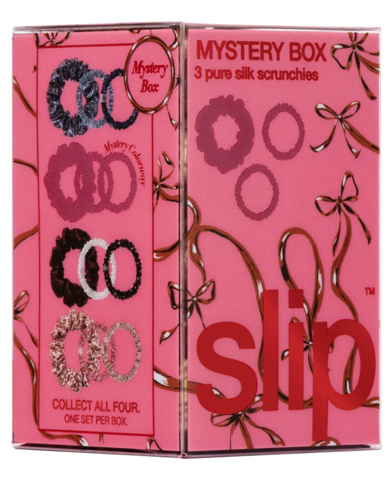 Pure Silk Assorted Scrunchies Mystery Box, Set of 4