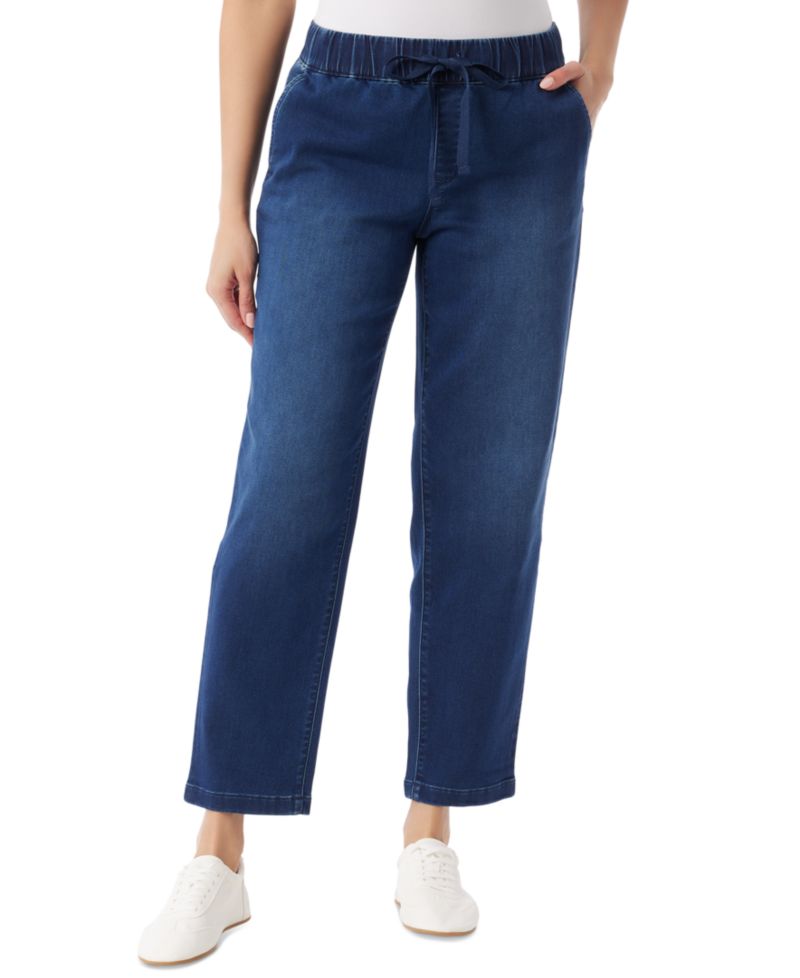 Women's Knitology Anya Drawstring Straight-Leg Jeans