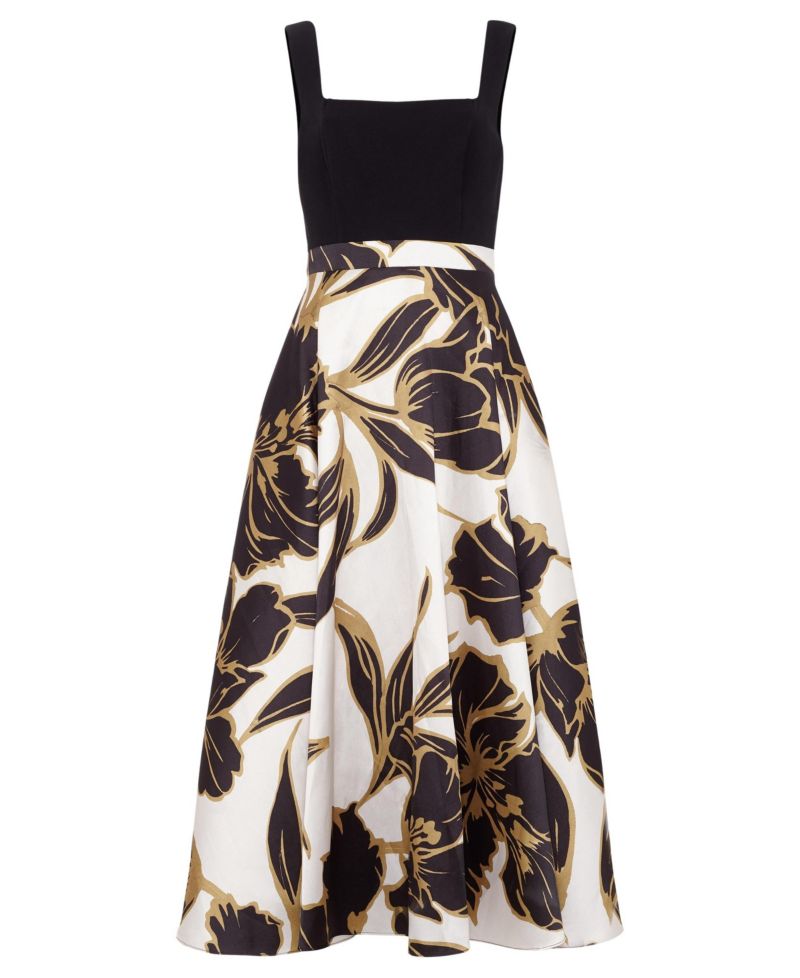 Women's Delie Floral Fit & Flare Wedding Guest Midi Dress