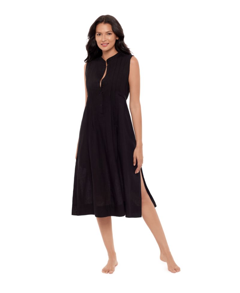 Women's Pleated Coverup Beach Dress