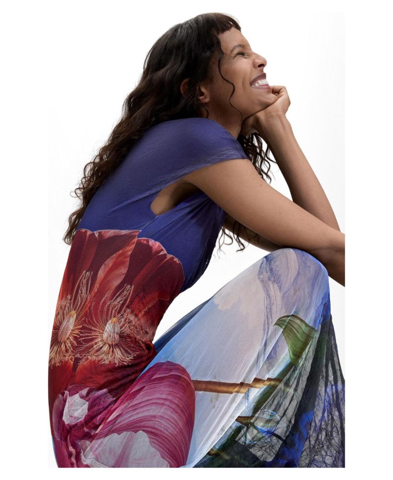 Women's Printed Short-Sleeve Dress
