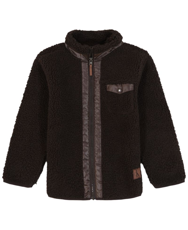 Boys' 2T-7 Berber Shirt Jacket, Long-Sleeve T-Shirt and Joggers, 3-Piece Set