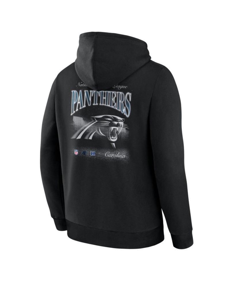 Men's Black Carolina Panthers Nightfall Long Sleeve Fleece Hoodie