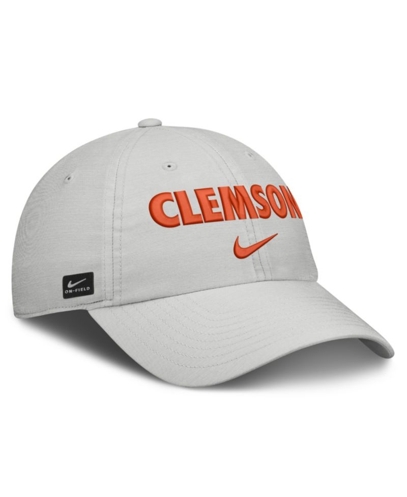 Men's and Women's Gray Clemson Tigers 2026 On-Field Gameday Club Adjustable Hat