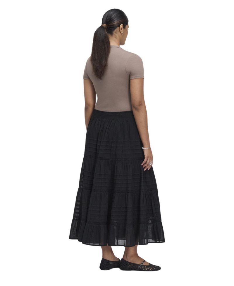 Women's Imani Tiered High-Waisted Midi Skirt