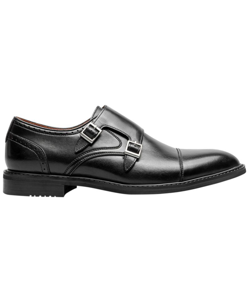 Men's Boswell Cap-Toe Double Monk Strap Shoes